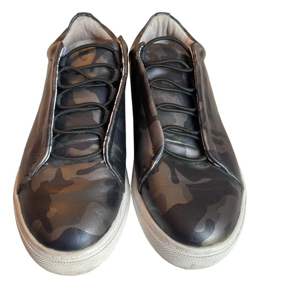 Steve Madden Black and Silver metallic Camo Platform Trainers US 7 - Picture 3 of 6